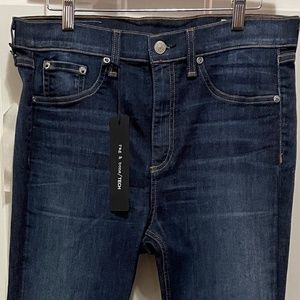 Rag & Bone/Tech Blue Washed Skinny Jeans
